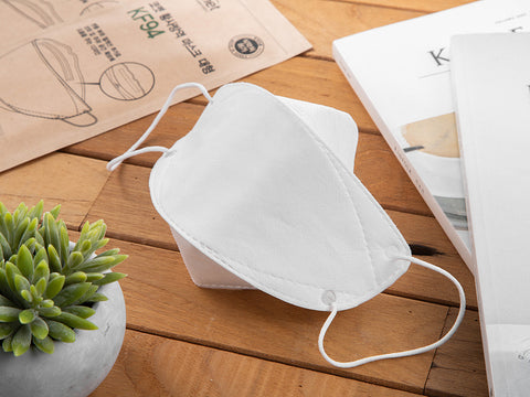 Comet KF94 mask individually wrapped large comfort fit (biodegradable packaging), white, 25 sheets