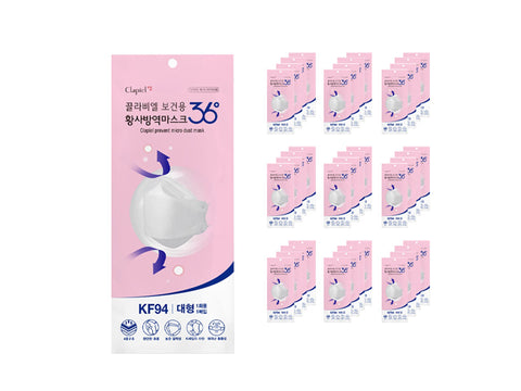 Clapiel health yellow dust prevention mask large size KF94, 1EA, 50EA