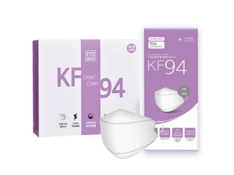 Smart Clean KF94 Yellow Dust Prevention Mask Large 50 pieces Individual packaging, 1 piece, 50 pieces