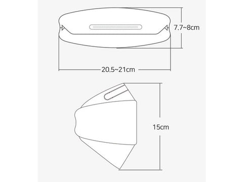 Hanswell Hanmaeum Disposable Yellow Dust Mask Large KF94, 1EA, 100EA
