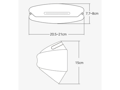 Hanswell Hanmaeum Disposable Yellow Dust Mask Large KF94, 1EA, 100EA