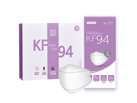 Smart Clean KF94 Yellow Dust Prevention Mask Large 50 pieces Individual packaging, 1 piece, 50 pieces
